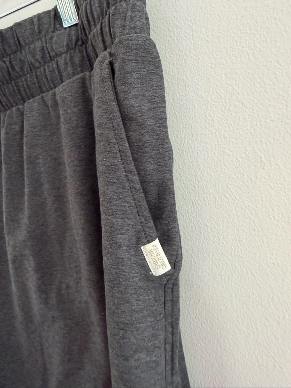 Athletic Works Dark Gray Elastic Waist Athletic Shorts - Picture 6 of 9
